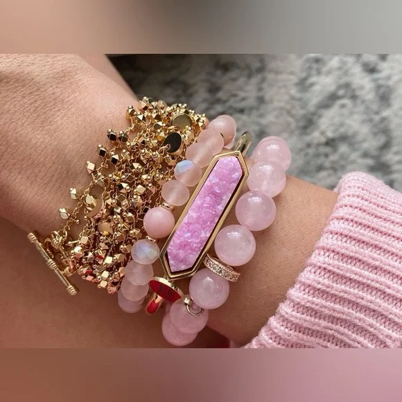 KINSLEY ARMELLE “Maya” Gold Plated Sterling Silver Wrap Bracelet (One Size)… - Picture 4 of 7